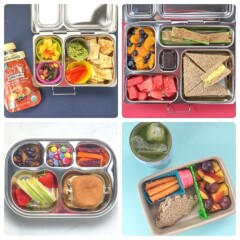 grid of lunches for preschooler or kindergartner.