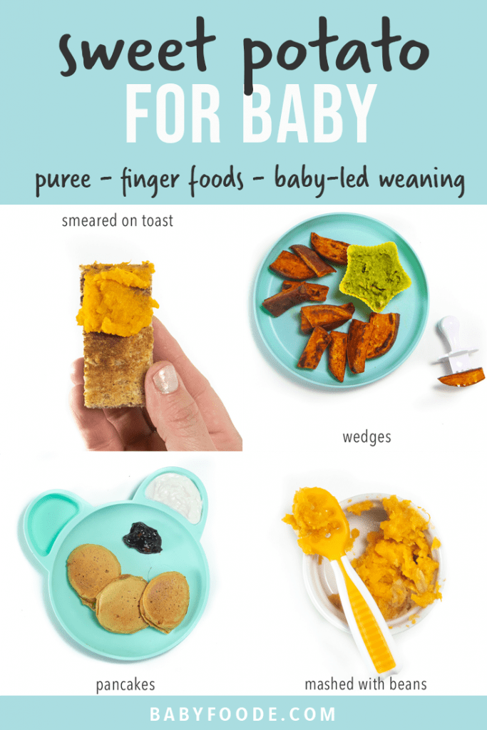 Sweet Potatoes for Baby (puree & blw) (4+ months) Baby Foode