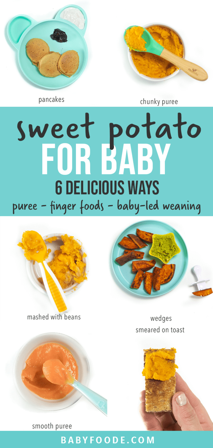 Sweet Potatoes for Baby (puree & blw) (4+ months) Baby Foode