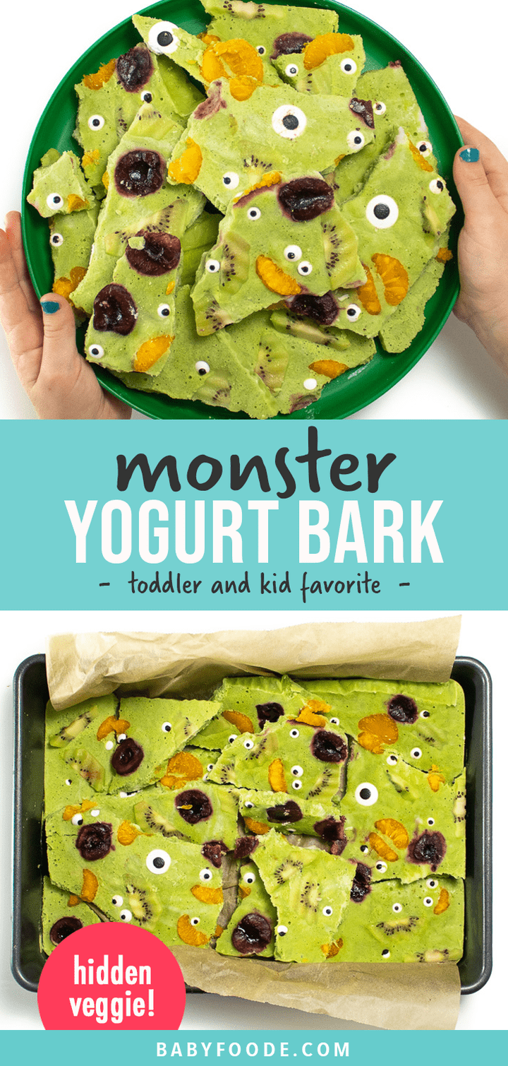 Monster Frozen Yogurt Bark (toddler and kid favorite!) Baby Foode
