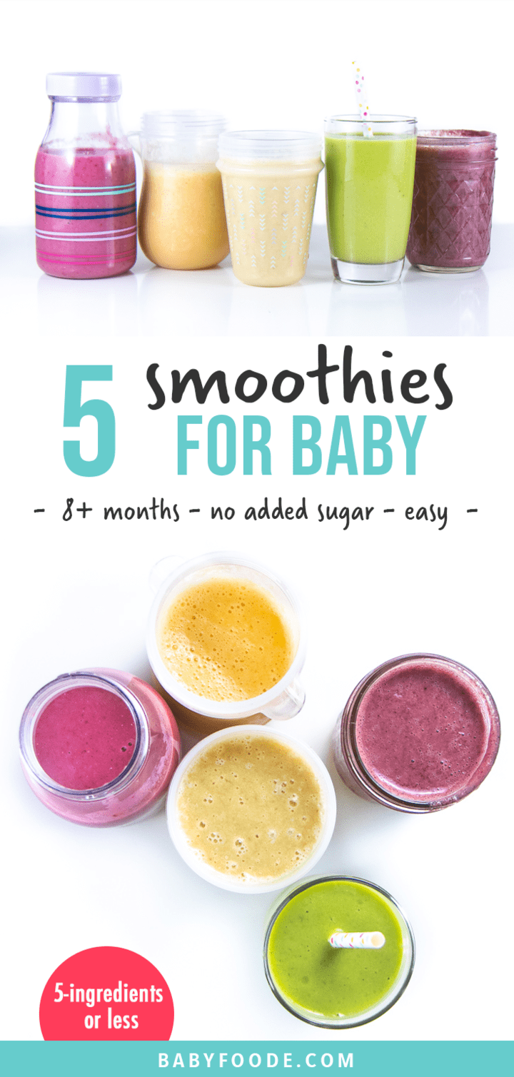 5 Easy Smoothies For Baby (8+ months no added sugar) Baby Foode