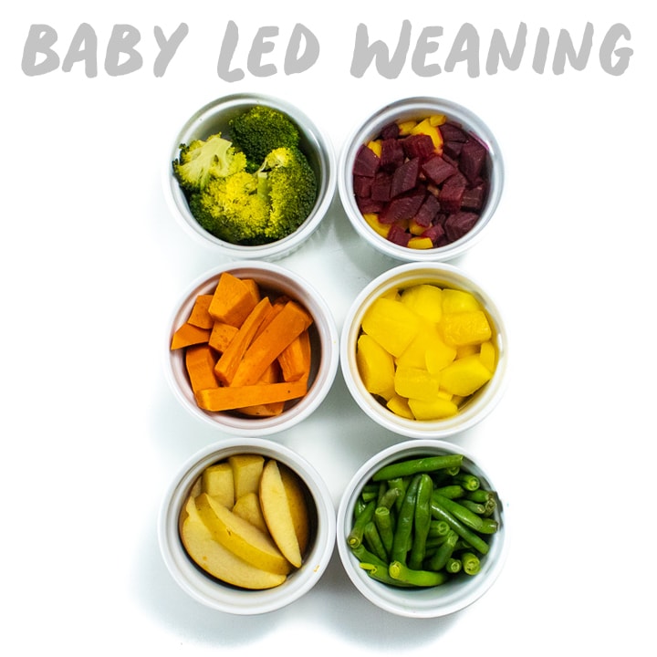 Baby-led weaning foods for baby made in the instant pot. 
