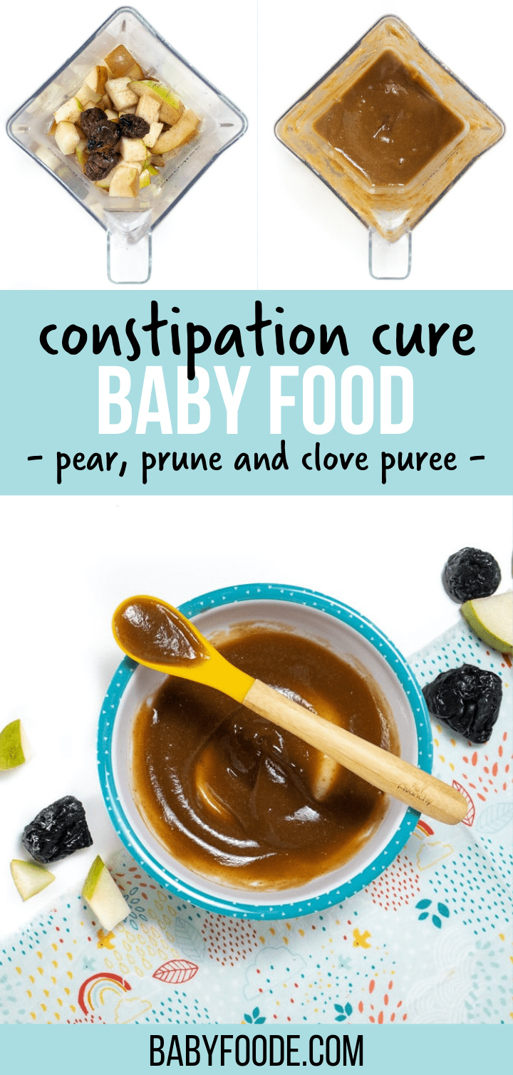 Pears + Prunes + Cloves Baby Puree (Constipation Cure) Baby Foode