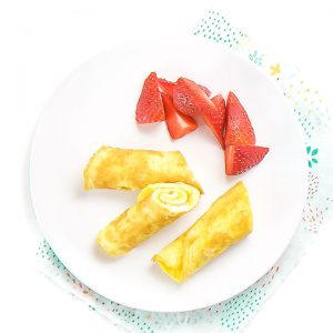 Egg roll ups for baby and toddlers.
