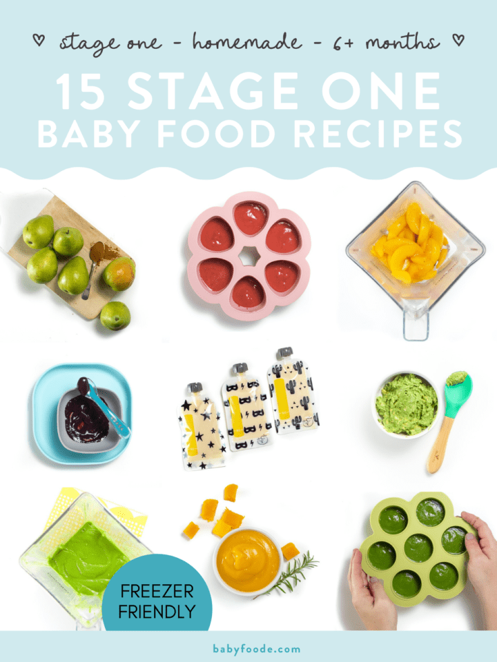 15 Stage One Baby Food Purees (4-6 Months) | Baby Foode