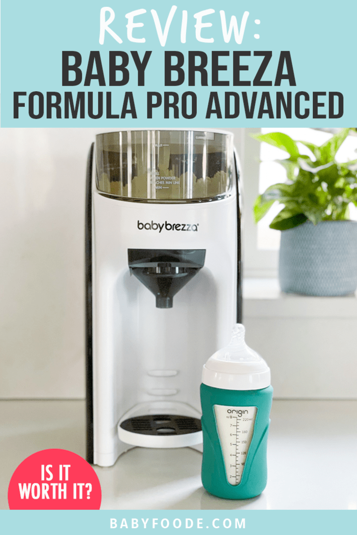 White Baby Brezza Pro Advanced Formula Mixer 