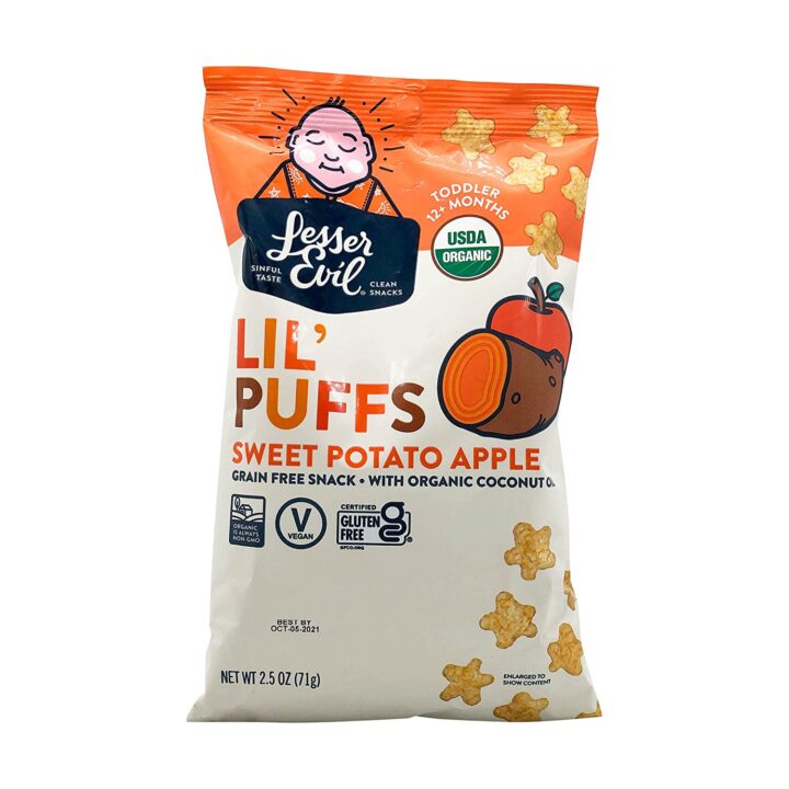 puffs for toddlers with sweet potato and apple. 