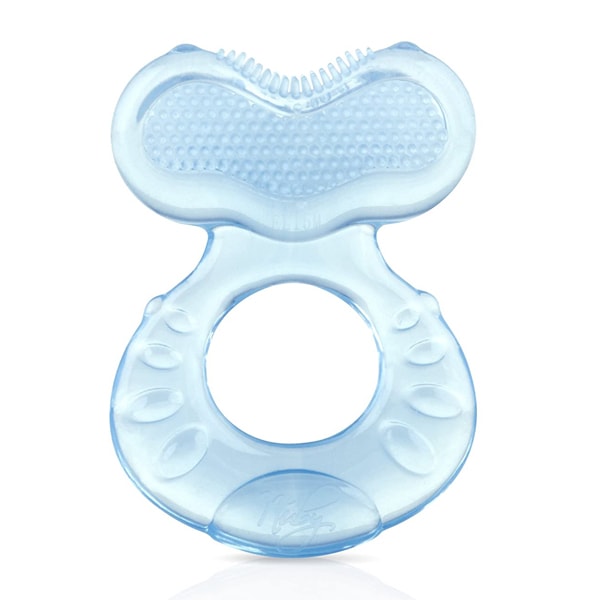 Baby Safety Silicone Teether Teething Chewable Teeth Biting Rattle Toddler Toy G 