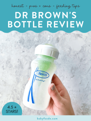 Dr. Brown's Options+ Bottle Review (pros + cons) | Baby Foode