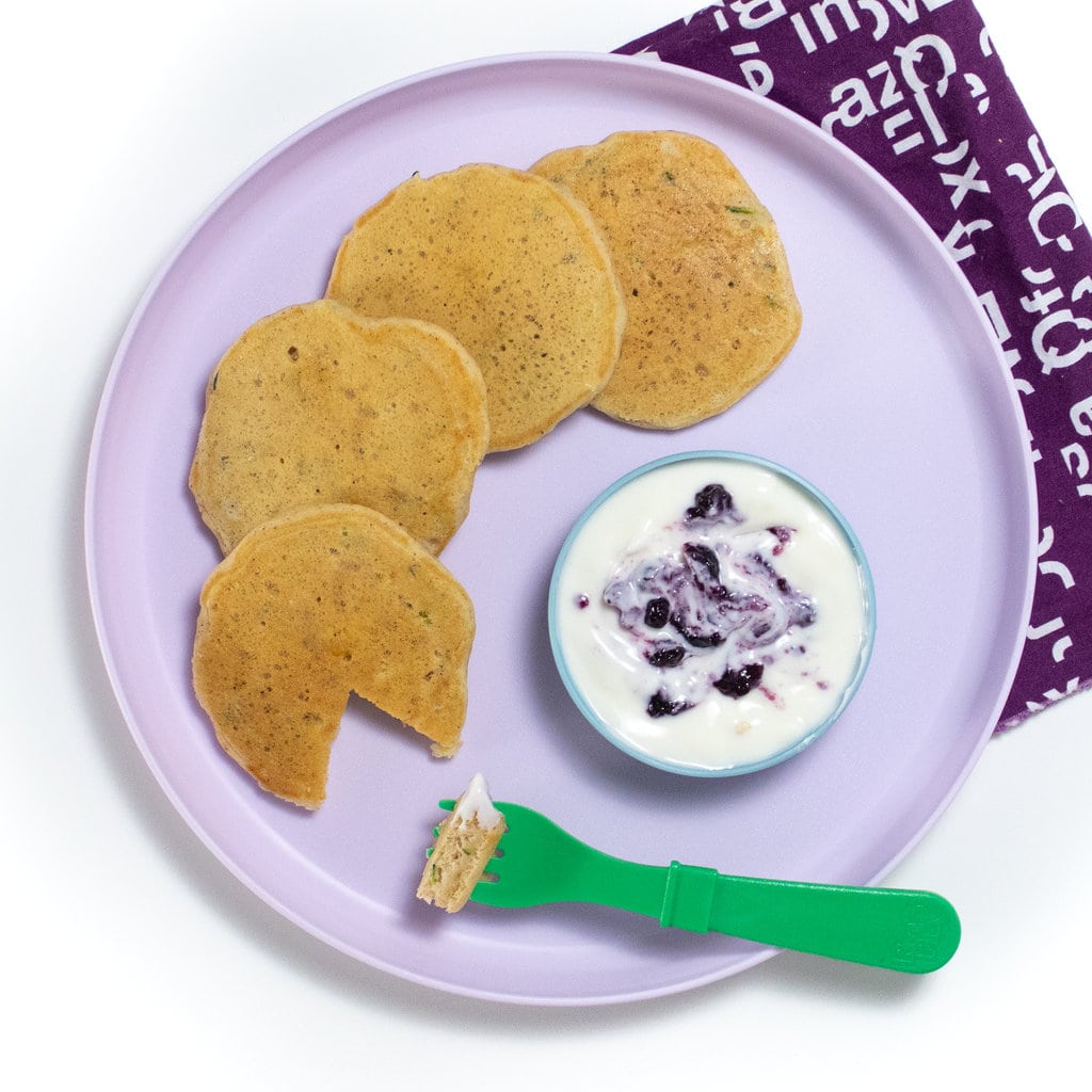 Easy Zucchini Pancakes (6+ months) | Baby Foode