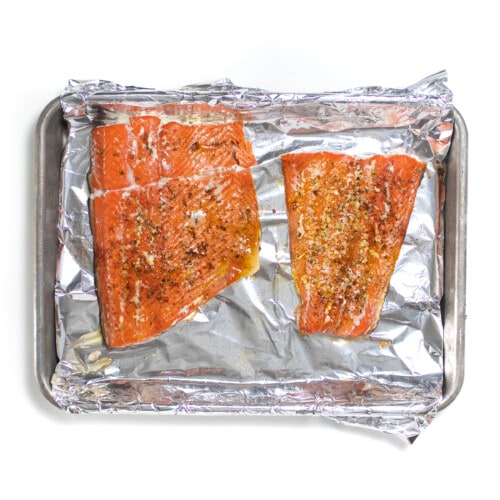 Baby Fish Cooked Roasted Salmon with Paprika Baby Food (puree or BLW) | Baby Foode