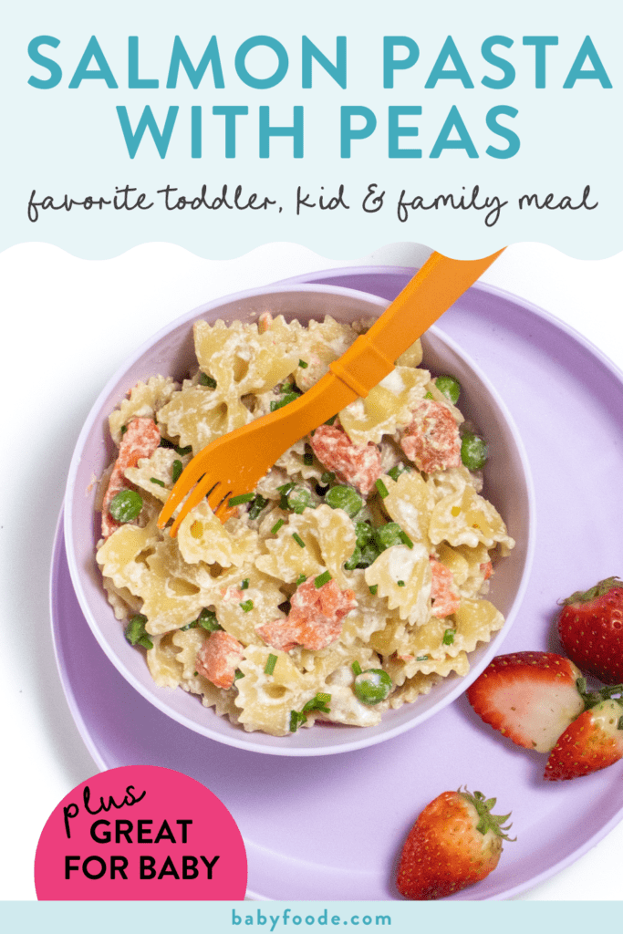Favorite Salmon Pasta with Peas Baby Foode