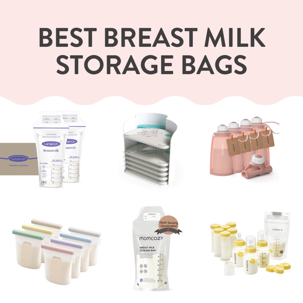Momcozy Breastmilk Storage Bags in White